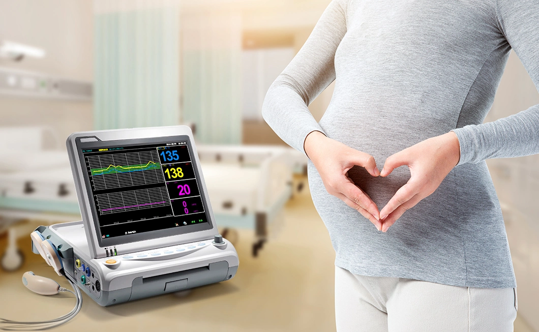 Maternal Fetal Monitor Portable Fetal Baby Heart Rate Monitor Pregnancy Monitor