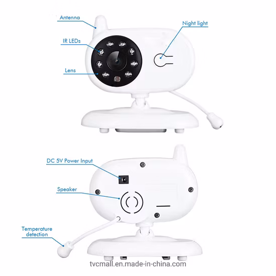 3.5인치 2.4G 무선 양방향 오디오 토크 적외선 야간 감시 보안 카메라 WiFi 비디오 베이비 모니터