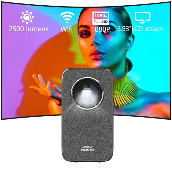 휴대용 미니 HD 720p LED 지원 무선 미러 스크린 홈 시어터 LED LCD 프로젝터 안드로이드 9.0 Proyector 120 인치 프로젝션 스크린 비디오 시네마 프로젝터